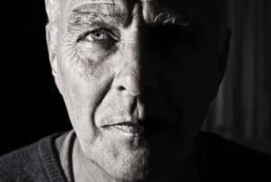 Elderly man with wrinkles