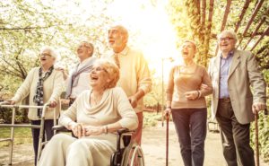Group of people walking outdoor