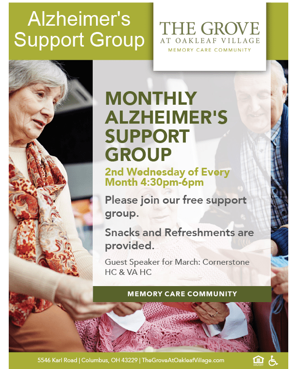 Monthly Alzheimer's Support Group